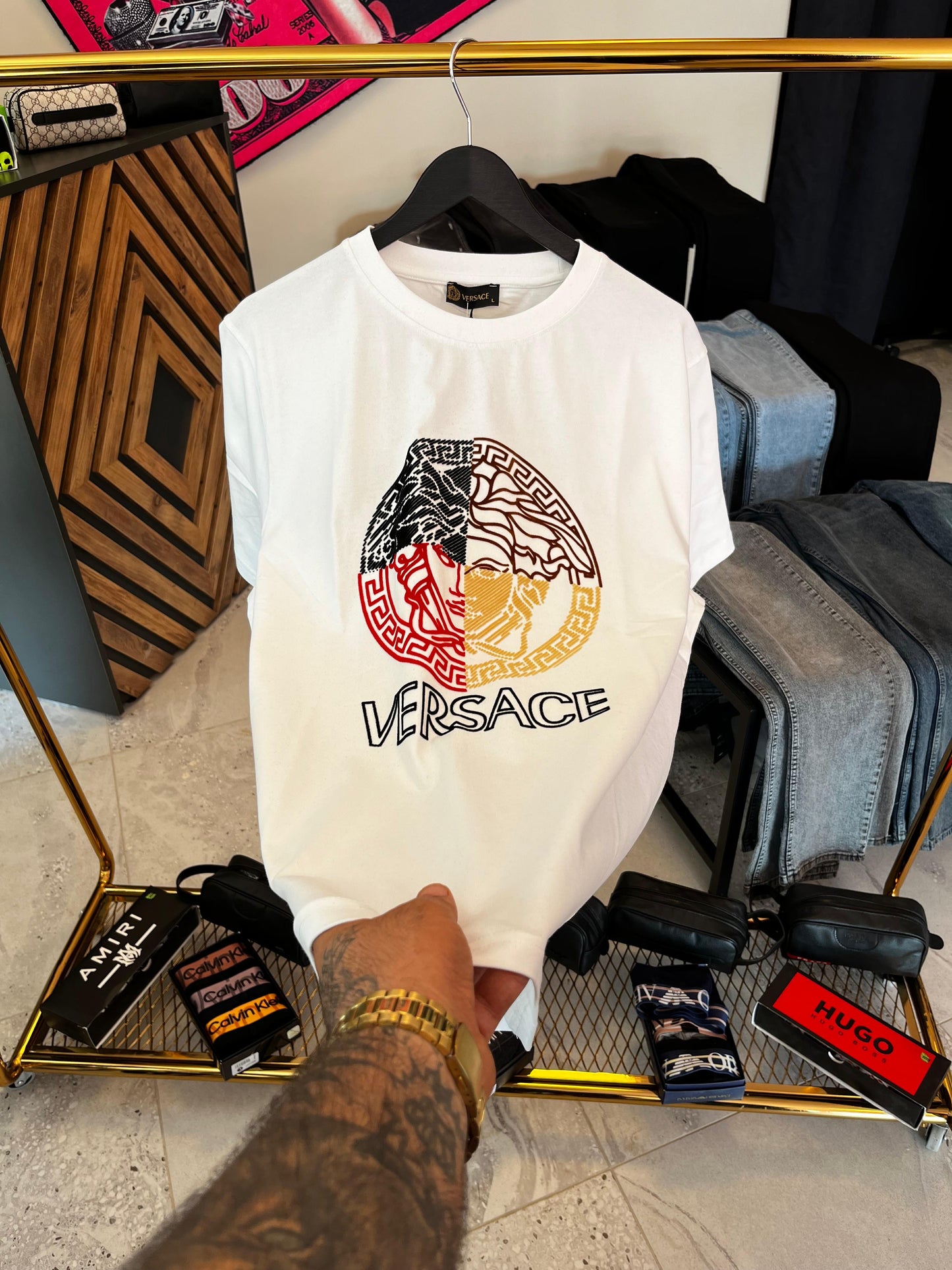 Versace Logo Beyaz