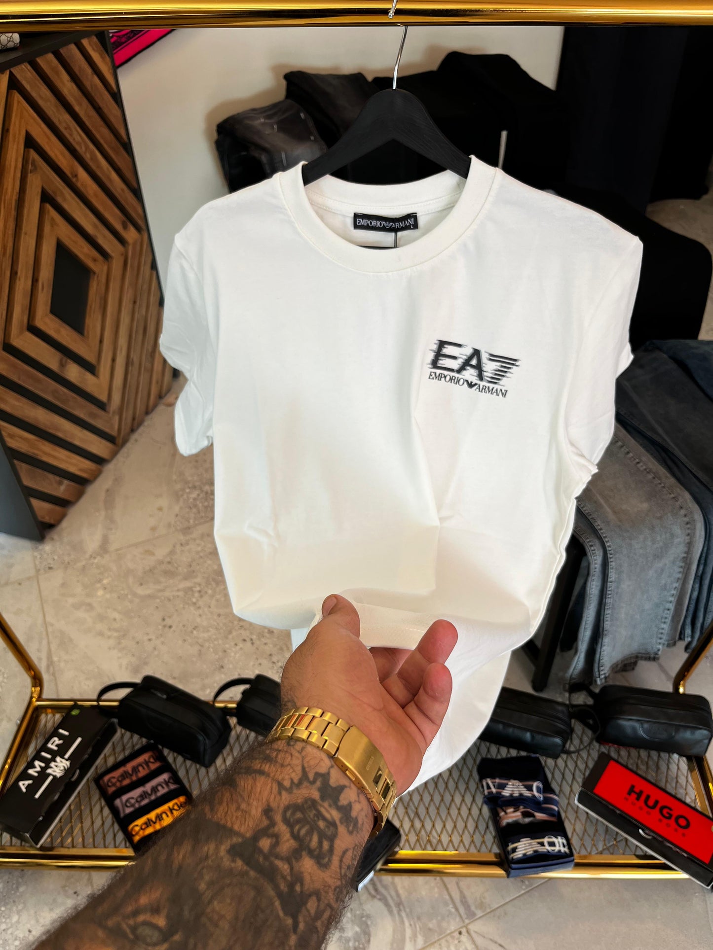 EA7 Beyaz (arkalı)