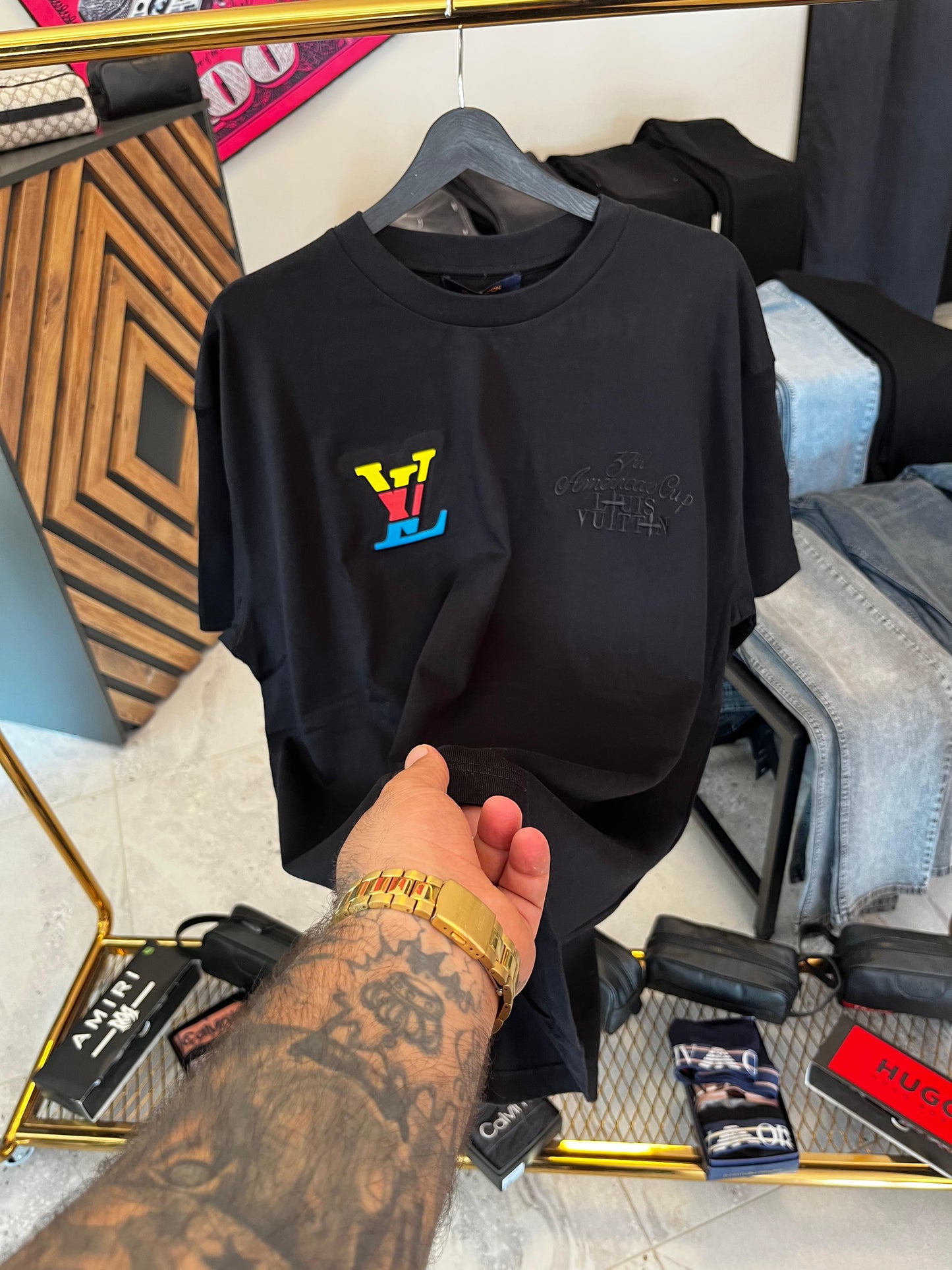 Louis Vuitton Arka Baskılı Siyah